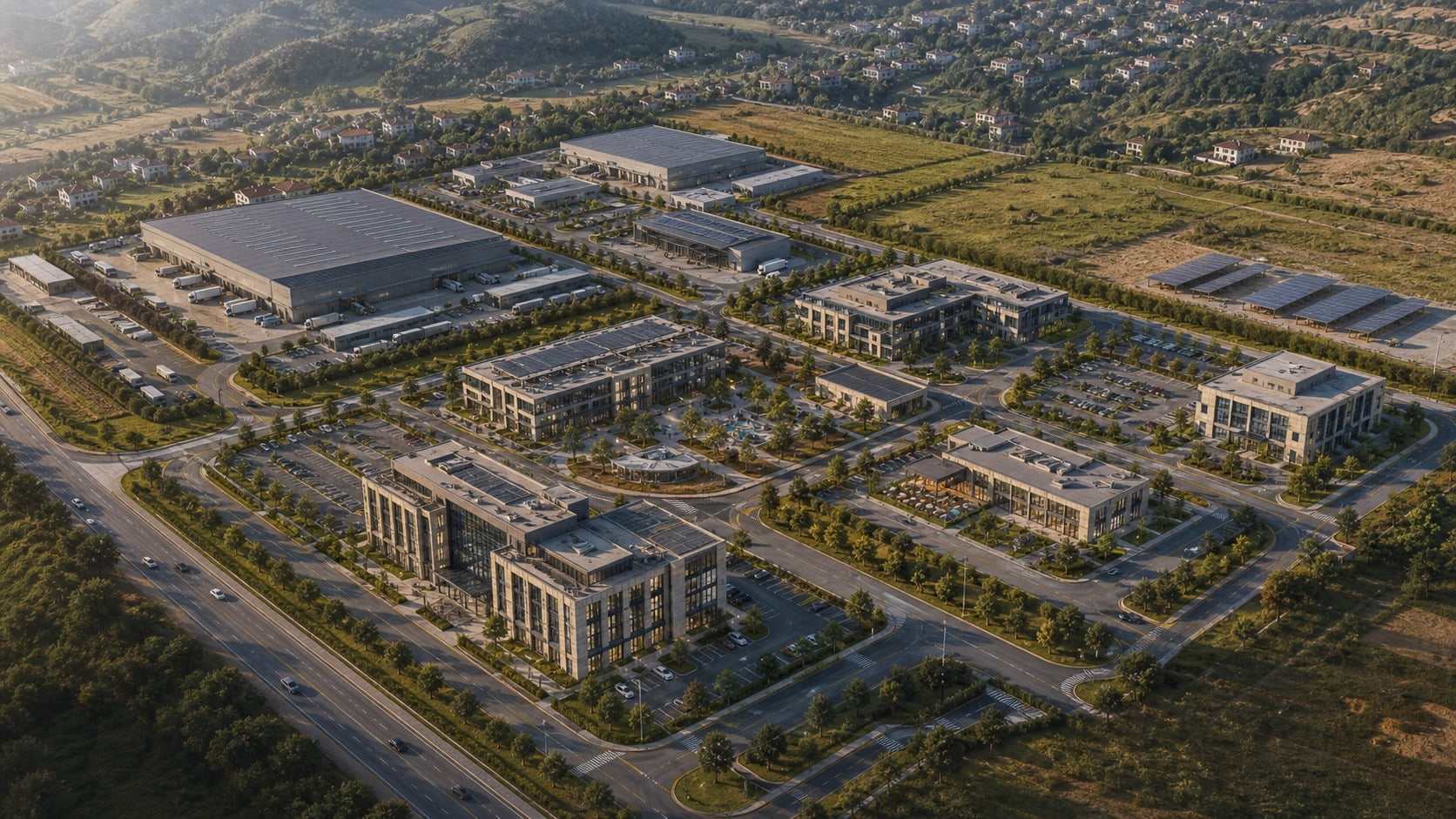 A phased 2026-2040 master-plan vision for the multi-site Aurevon platform.